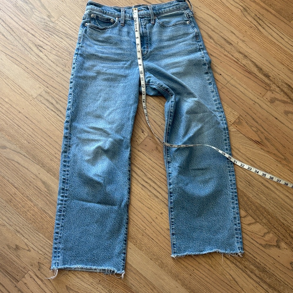 Women's Blue Jeans. J. Crew silk wide leg 27. Boyfriend jeans